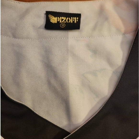 Pizoff Jersey Short Sleeve Arc Baseball/Basketball Team Floral Print Size Medium - Picture 3 of 3